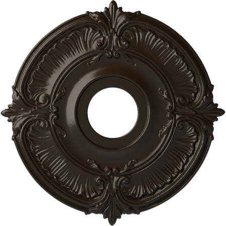 Attica Ceiling Medallion (Fits Canopies up to 5"), Hand-Painted Stone Hearth, 18"OD x 4"ID x 5/8"P